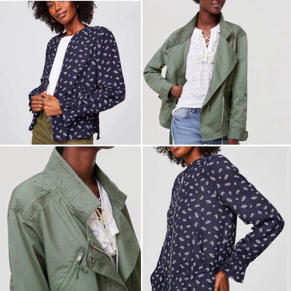 2 Loft Jackets: Moto & Floral